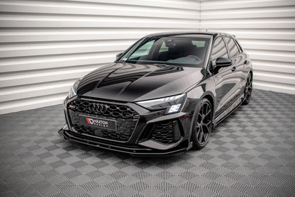 Front Flaps Audi RS3 8Y schwarz Hochglanz