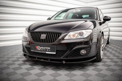 Front Ansatz V.1 für Seat Exeo schwarz Hochglanz
