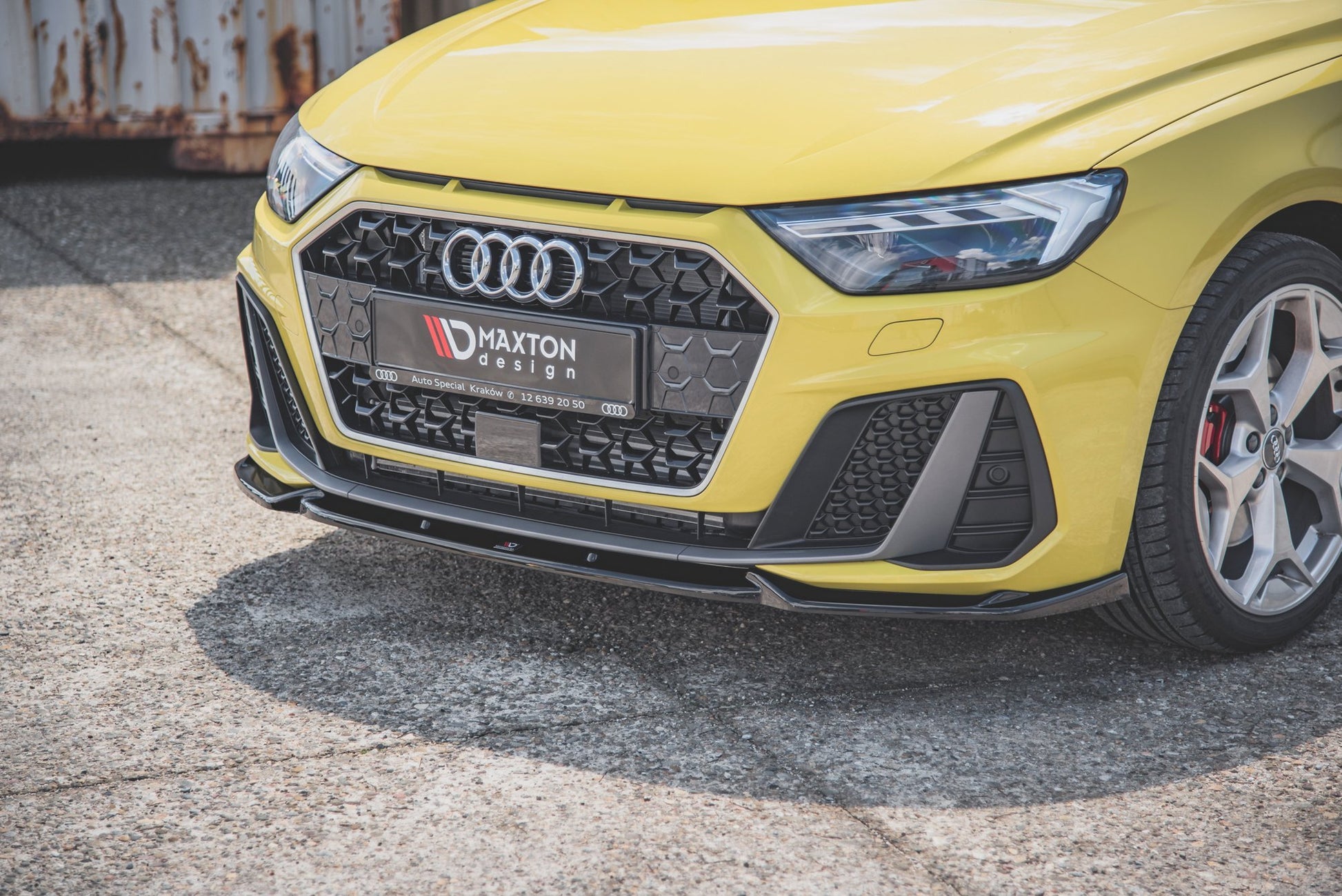 Front Ansatz V.3 für Audi A1 S-Line GB schwarz matt