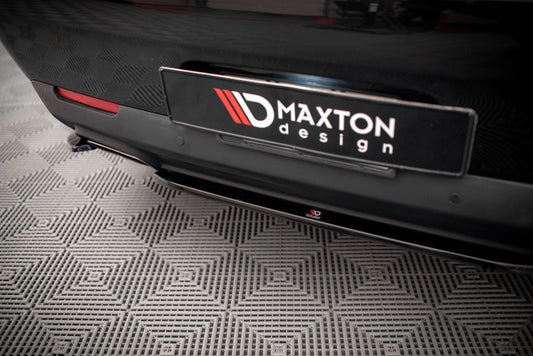 Mittlerer Diffusor Heck Ansatz für Dodge Challenger RT Mk3 Facelift Carbon Look