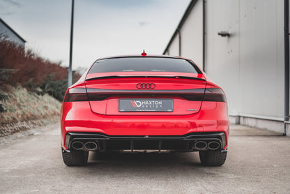 Diffusor Heck Ansatz für Audi S7 C8 Carbon Look