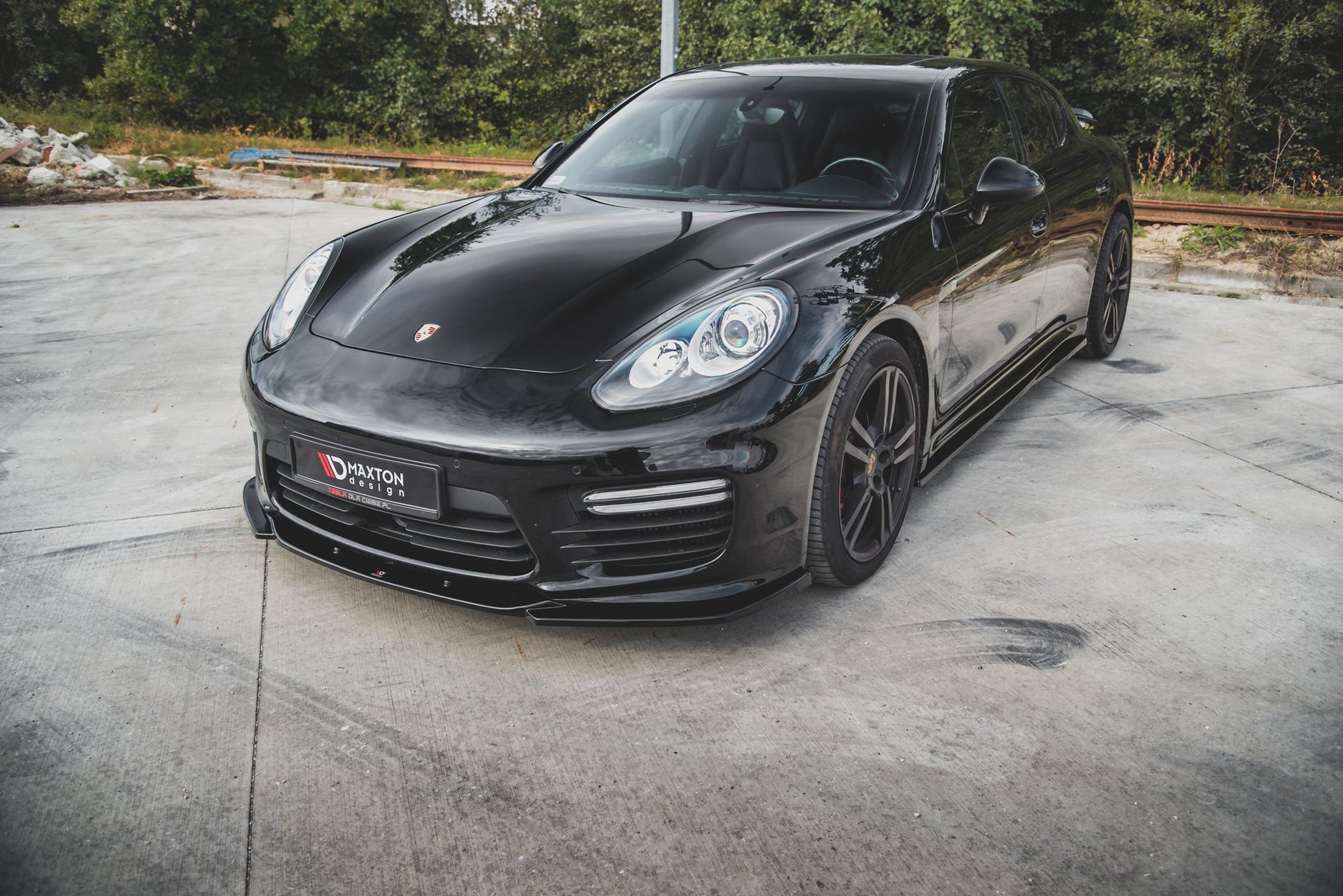 Front Ansatz V.2 für Porsche Panamera Turbo 970 Facelift Carbon Look