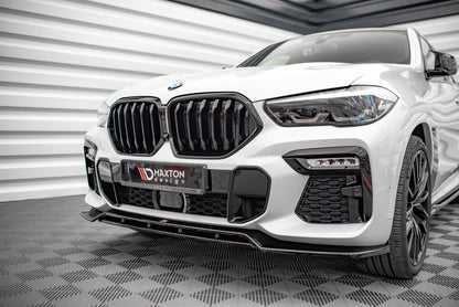 Front Ansatz V.2 für BMW X6 M-Paket G06 schwarz matt