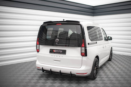 Spoiler CAP für Volkswagen Caddy Mk5 schwarz Hochglanz