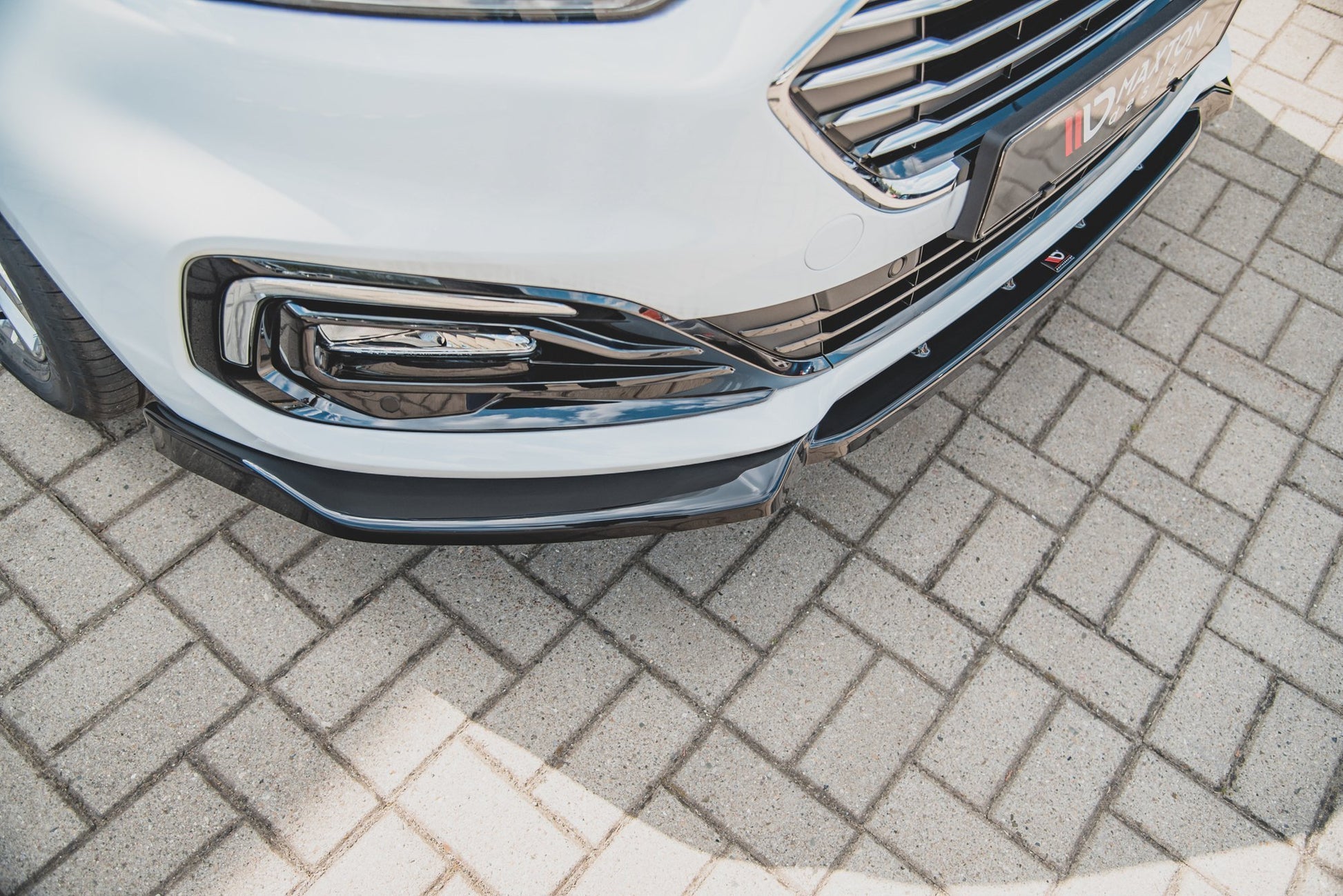 Front Ansatz für Ford Mondeo Mk5 Facelift  schwarz matt
