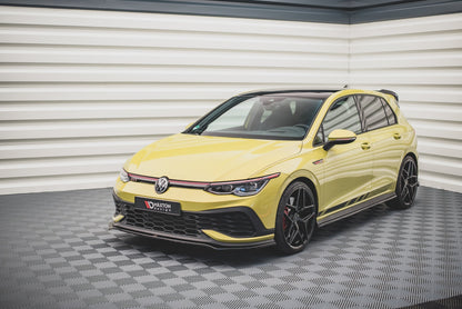 Front Ansatz V.3 für Volkswagen Golf 8 GTI Clubsport schwarz matt