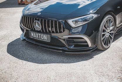 Front Ansatz V.2 für Mercedes-Benz CLS AMG-Line / 53AMG C257 schwarz Hochglanz