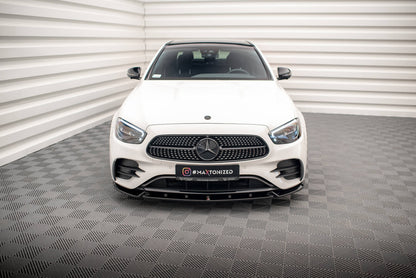 Front Ansatz V.2 für Mercedes-Benz E AMG-Line W213 Facelift schwarz Hochglanz