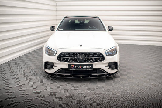 Front Ansatz V.2 für Mercedes-Benz E AMG-Line W213 Facelift schwarz Hochglanz