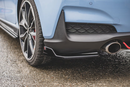 Heck Ansatz Flaps Diffusor V.3 für Hyundai I30 N Mk3 Hatchback Carbon Look