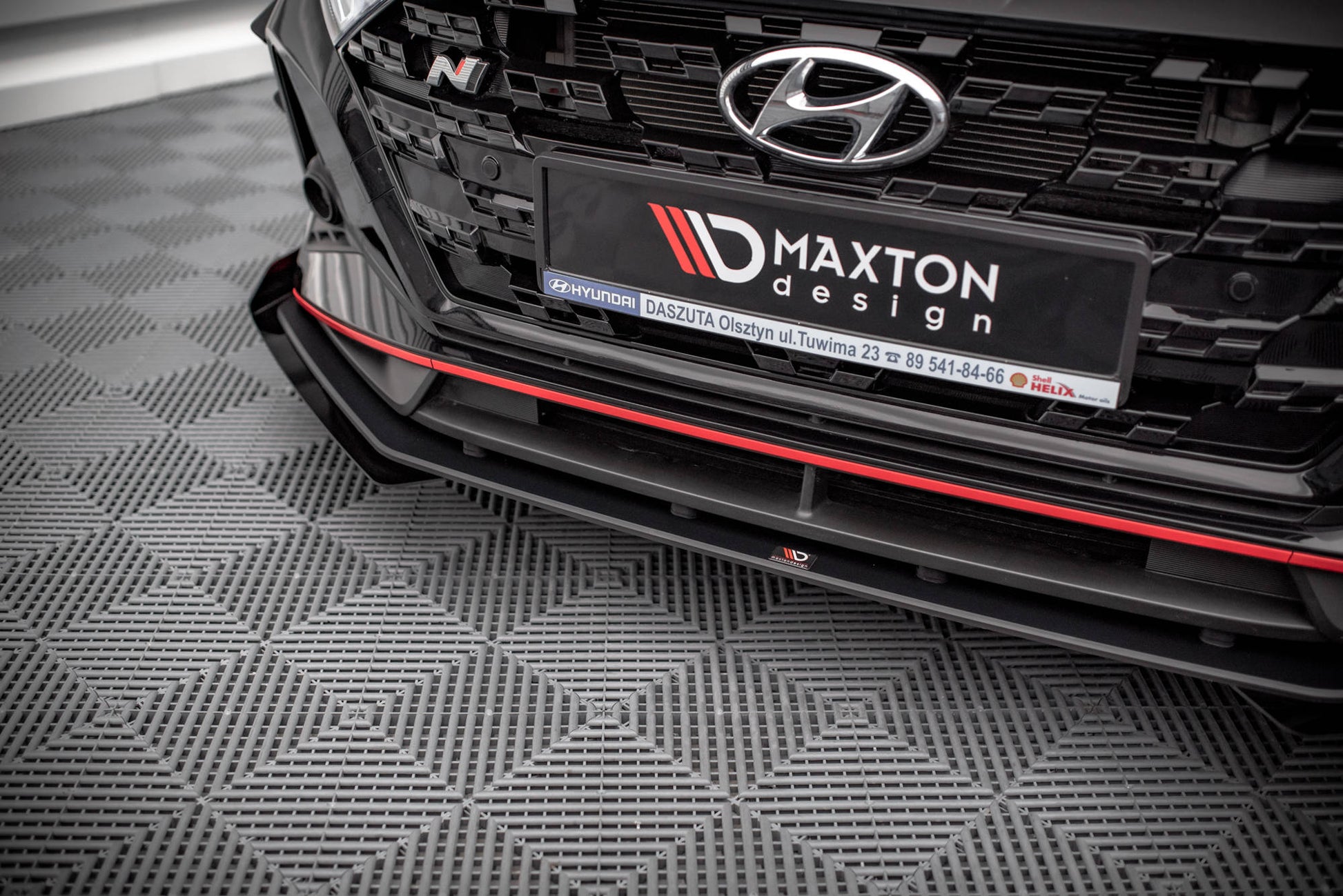 Front Flaps Hyundai I20 N Mk3 schwarz Hochglanz