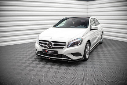 Front Ansatz V.2 für Mercedes-Benz A W176 schwarz matt