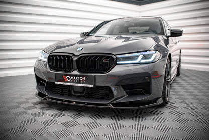 Front Ansatz V.1 für BMW M5 F90 Facelift schwarz Hochglanz