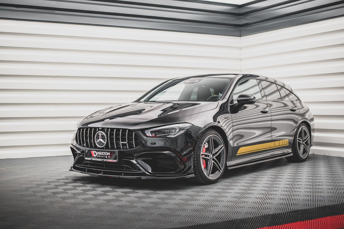 Front Ansatz V.1 für Mercedes-AMG CLA 45 Aero C118 schwarz matt