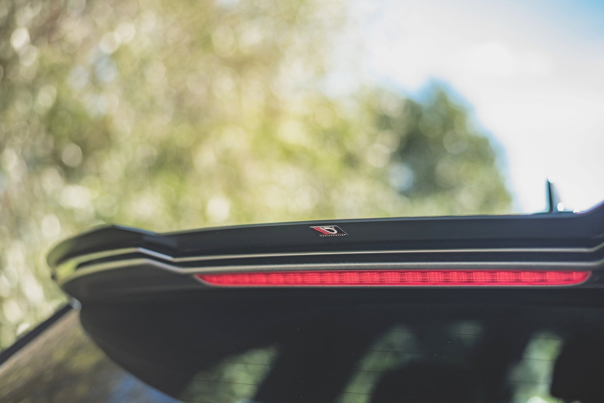 Spoiler CAP für Audi SQ7 / Q7 S-Line Mk. 2 schwarz Hochglanz