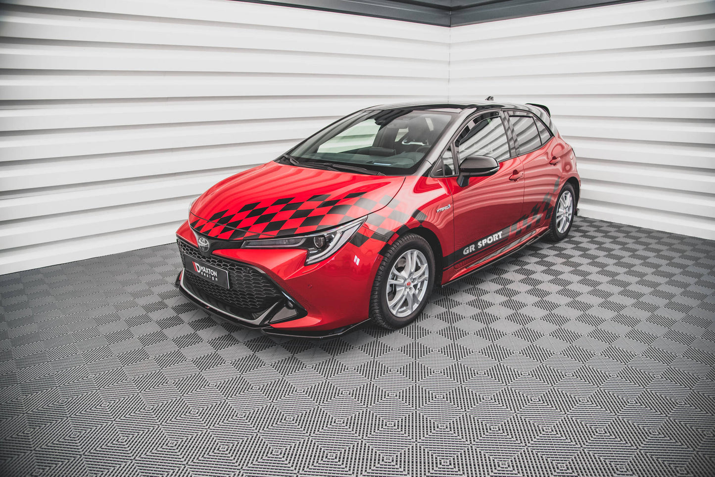 Seitenschweller Ansatz für Toyota Corolla GR Sport Hatchback XII schwarz matt