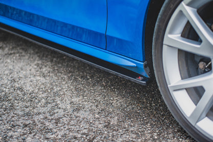 Seitenschweller Ansatz für Audi S4 / A4 / A4 S-Line B8 / B8 FL Carbon Look