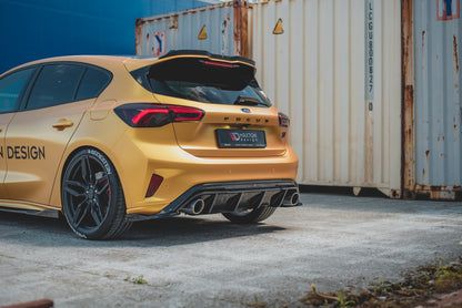 Diffusor Heck Ansatz V.3 für Ford Focus ST Mk4  schwarz matt