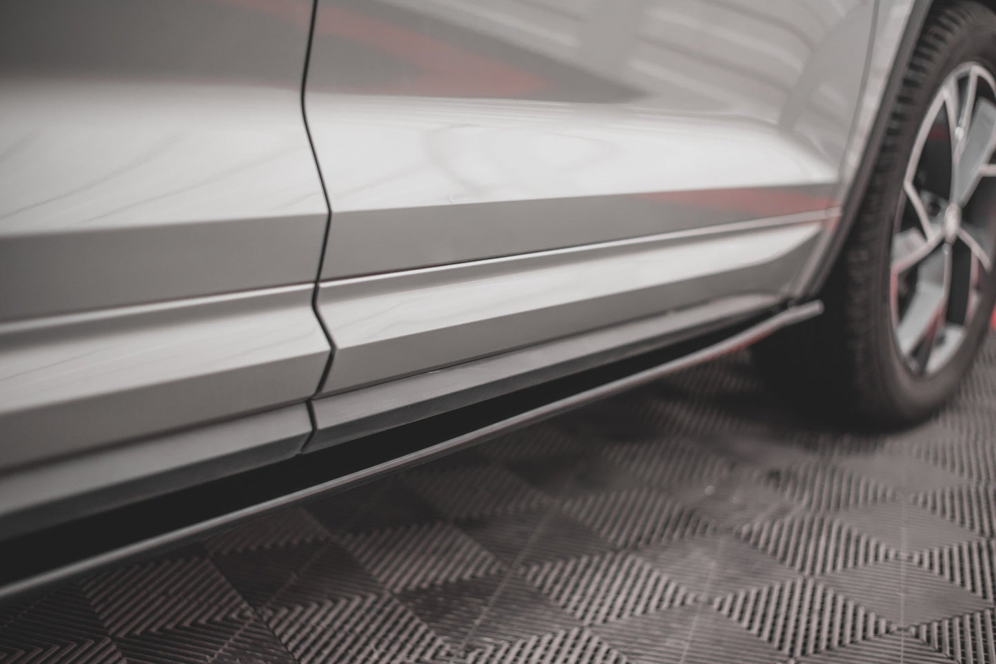 Seitenschweller Ansatz für Skoda Kodiaq Mk1 Sportline/RS Carbon Look