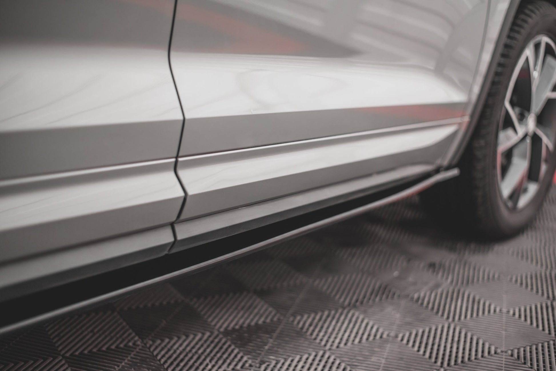 Seitenschweller Ansatz für Skoda Kodiaq Mk1 Sportline/RS Carbon Look