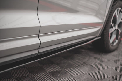 Seitenschweller Ansatz für Skoda Kodiaq Mk1 Sportline/RS Carbon Look