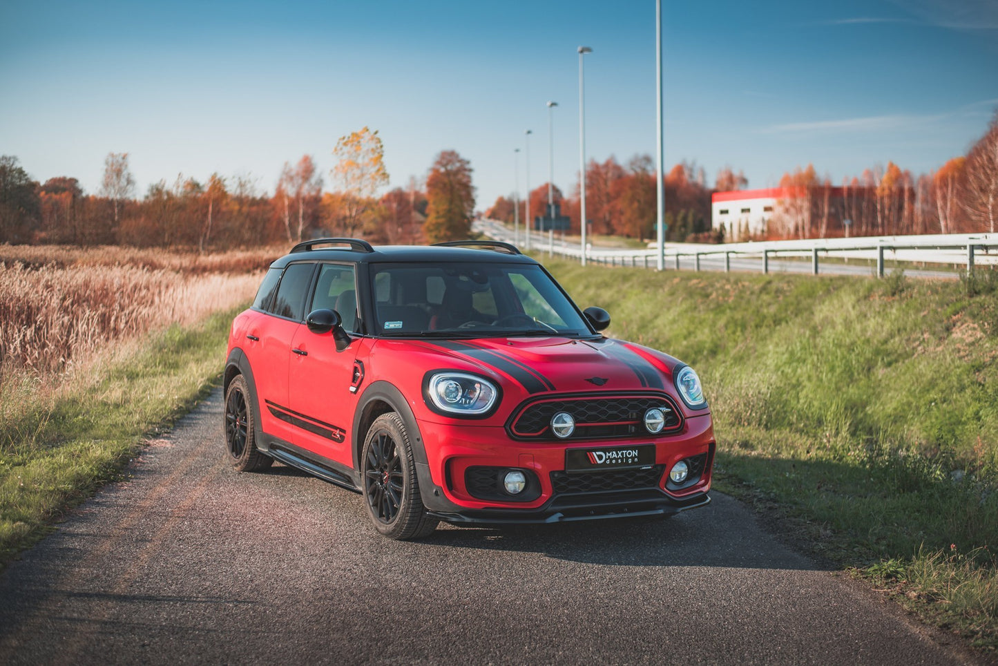 Front Ansatz V.1 für Mini Countryman Mk2 F60 JCW schwarz matt