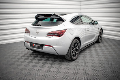 Heck Ansatz Flaps Diffusor für Opel Astra GTC OPC-Line J Carbon Look