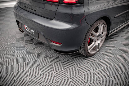 Heck Ansatz Flaps Diffusor für Seat Ibiza Cupra Mk3 Carbon Look