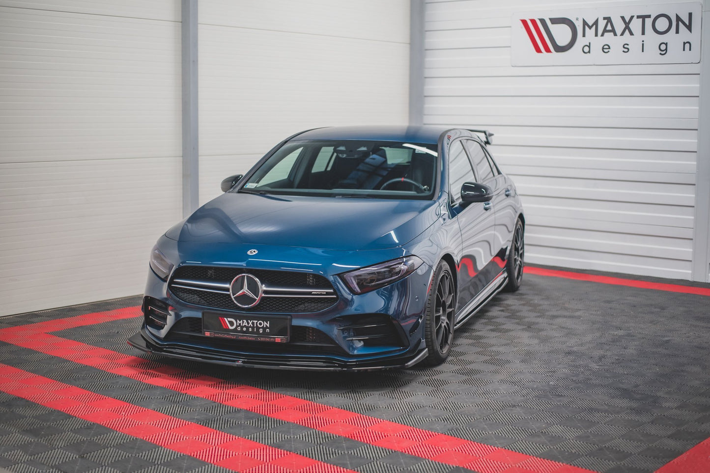 Front Ansatz V.3 für Mercedes A35 AMG Aero W177  schwarz matt