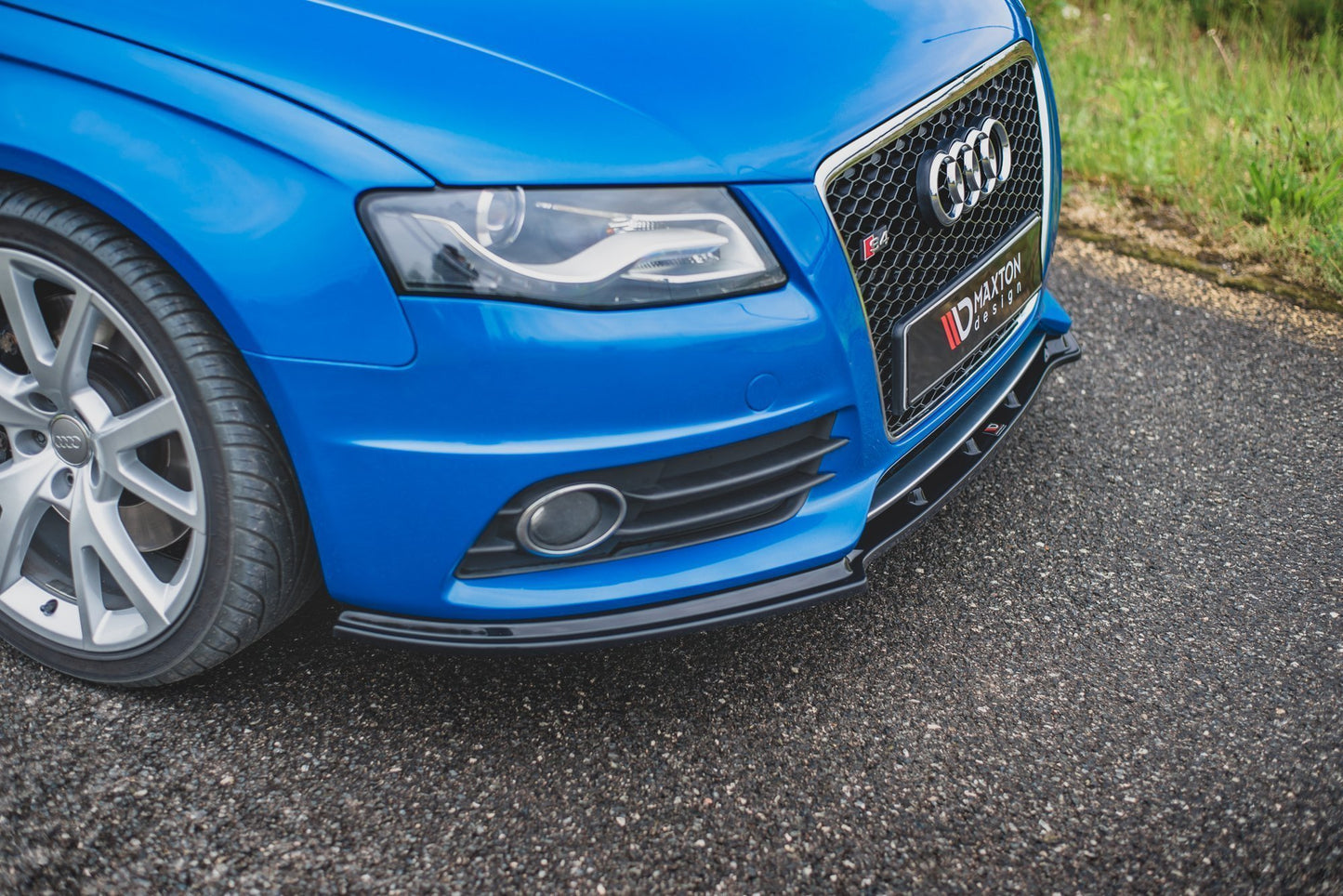 Front Ansatz für Audi S4 / A4 S-Line B8  schwarz matt