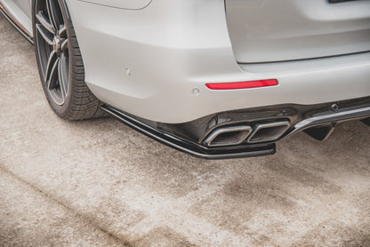 Heck Ansatz Flaps Diffusor für Mercedes-Benz E63 AMG Kombi/Limousine S213/W213 Carbon Look