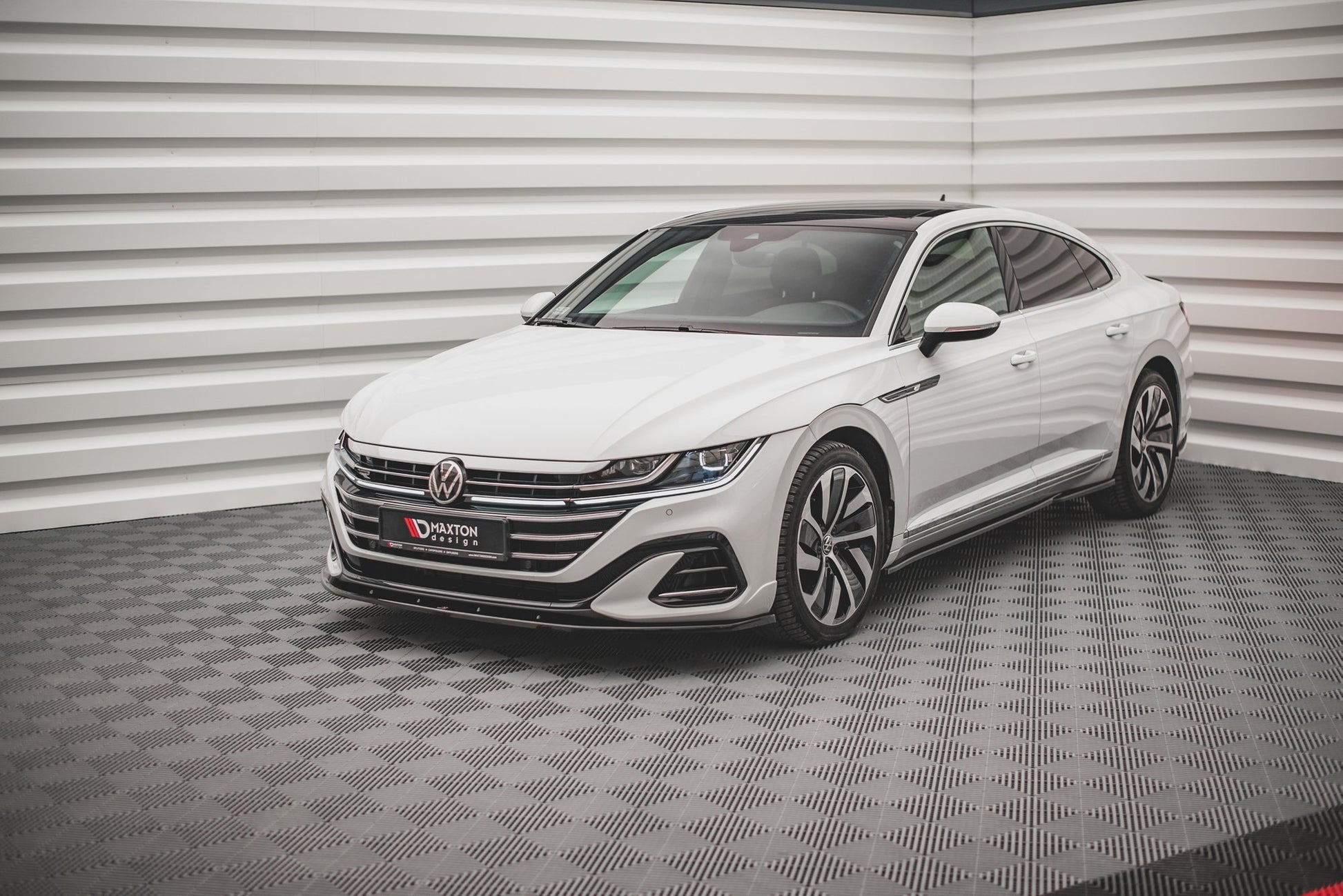 Front Ansatz V.2 für Volkswagen Arteon R-Line Facelift schwarz matt