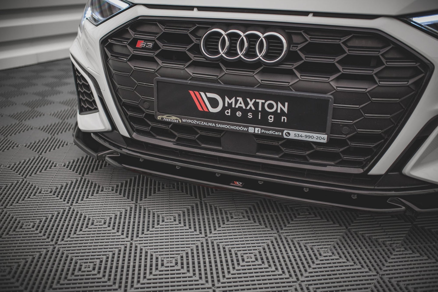 Front Ansatz V.3 für Audi S3 / A3 S-Line 8Y schwarz matt