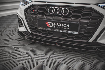 Front Ansatz V.3 für Audi S3 / A3 S-Line 8Y schwarz matt