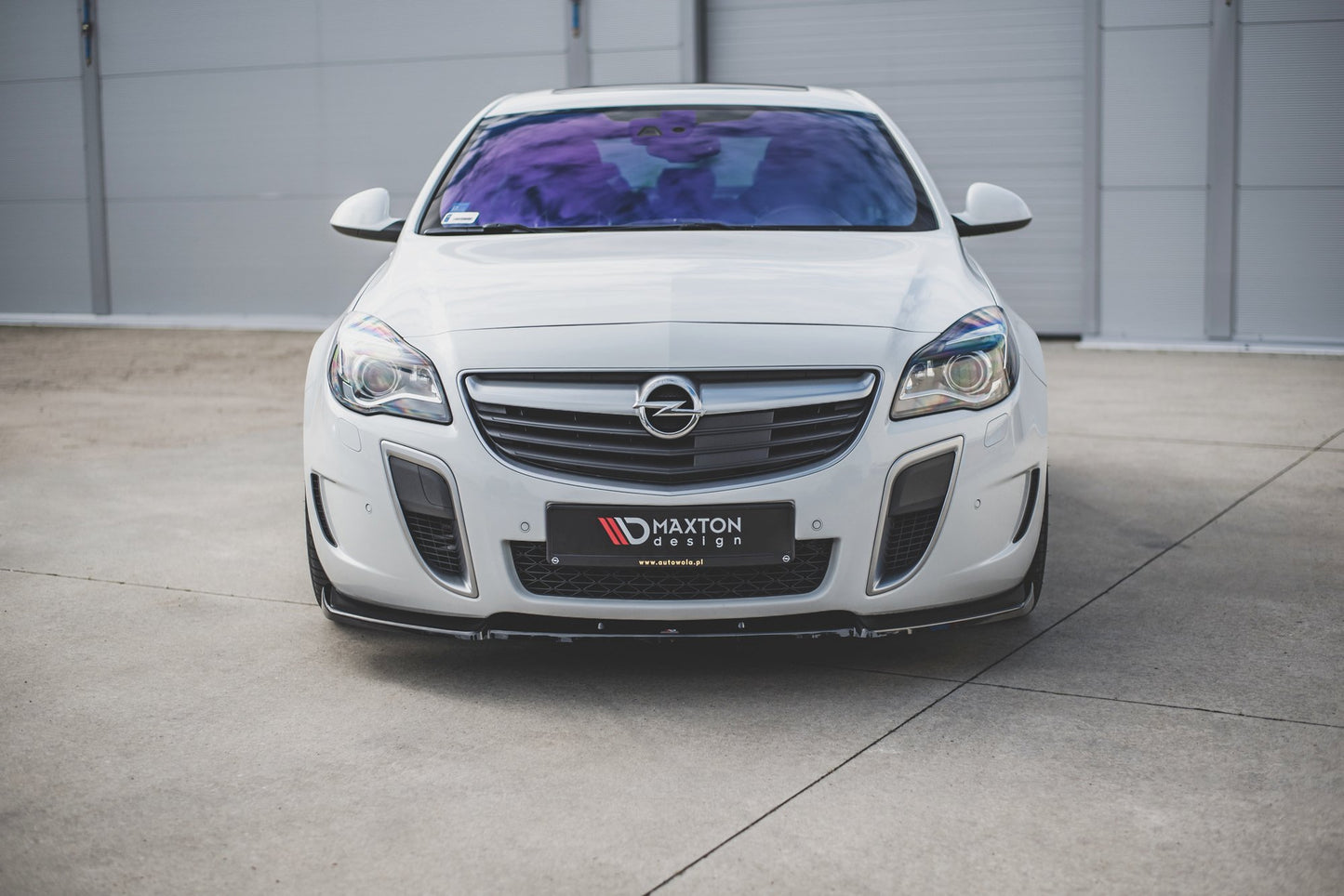 Front Ansatz V.1 für Opel Insignia Mk. 1 OPC Facelift schwarz matt