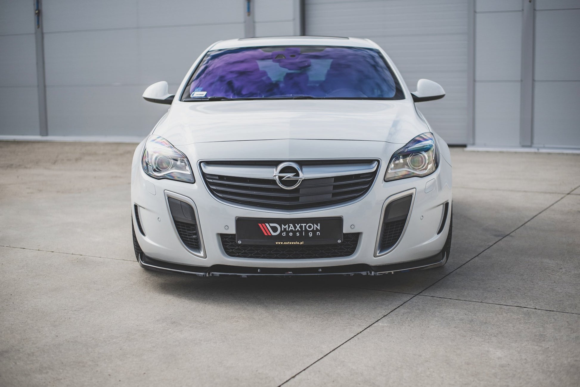 Front Ansatz V.1 für Opel Insignia Mk. 1 OPC Facelift schwarz matt