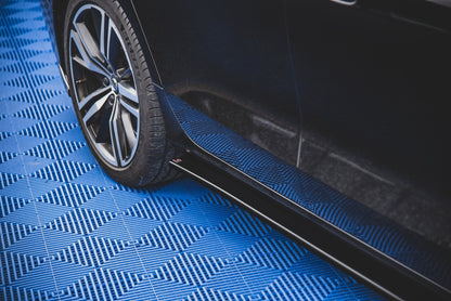 Seitenschweller Ansatz für V.2 für Volvo S60/V60 R-Design Mk3 schwarz matt