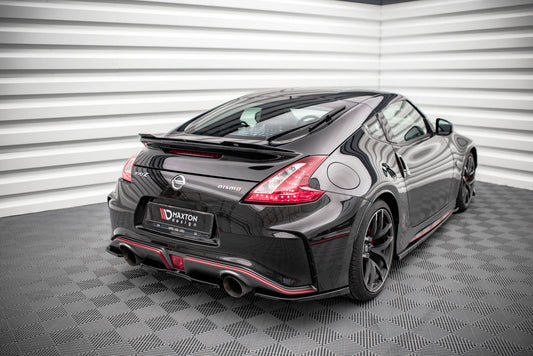 Mittlerer Diffusor Heck Ansatz für Nissan 370Z Nismo Facelift Carbon Look