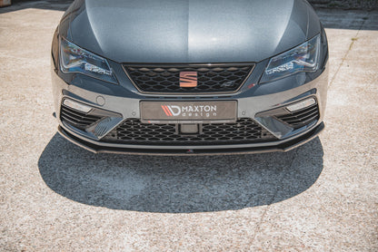 Front Ansatz V.4 für Seat Leon Cupra / FR Mk3 FL Carbon Look