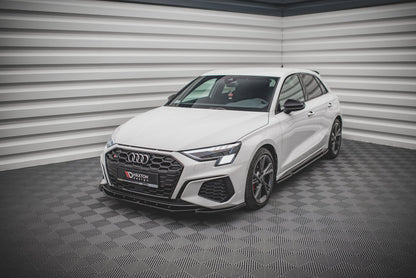 Front Ansatz V.4 für Audi S3 / A3 S-Line 8Y schwarz matt