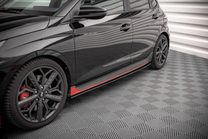 Seitenschweller Ansatz für Hyundai I20 N Mk3 Carbon Look