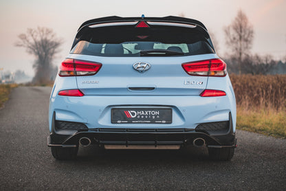 Heck Ansatz Flaps Diffusor +Flaps für V.7 Hyundai I30 N Mk3 Hatchback