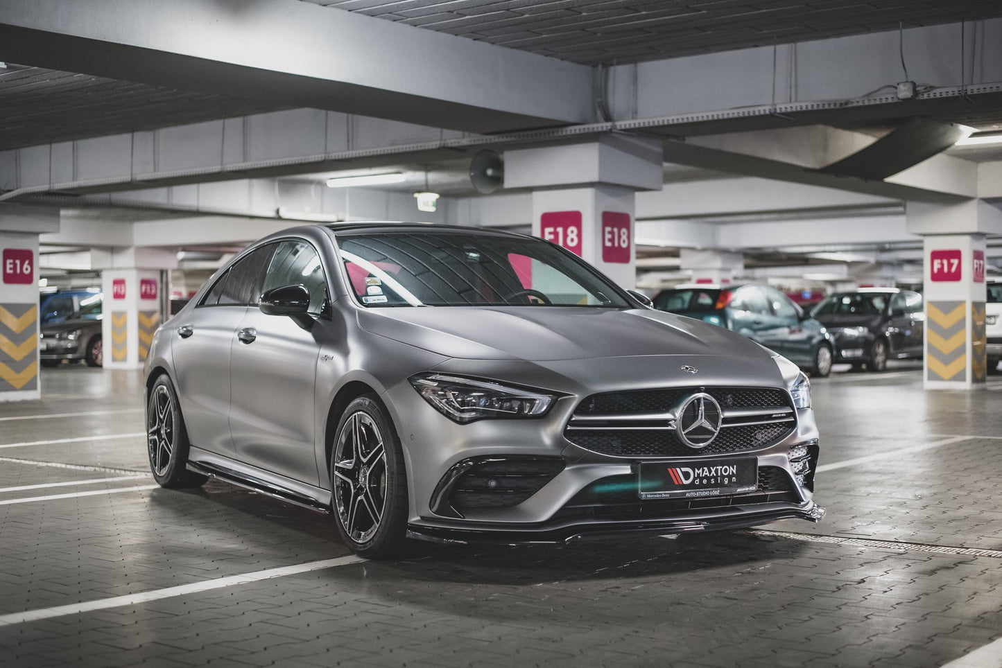 Front Ansatz V.1 für Mercedes-AMG CLA 35 Aero C118 schwarz matt