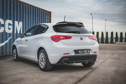 Heck Ansatz Flaps Diffusor V.1 für Alfa Romeo Giulietta  schwarz matt