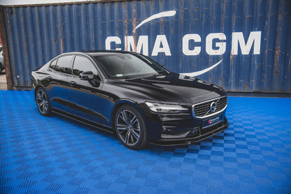 Front Ansatz V.2 für Volvo S60/V60 R-Design Mk3 schwarz Hochglanz
