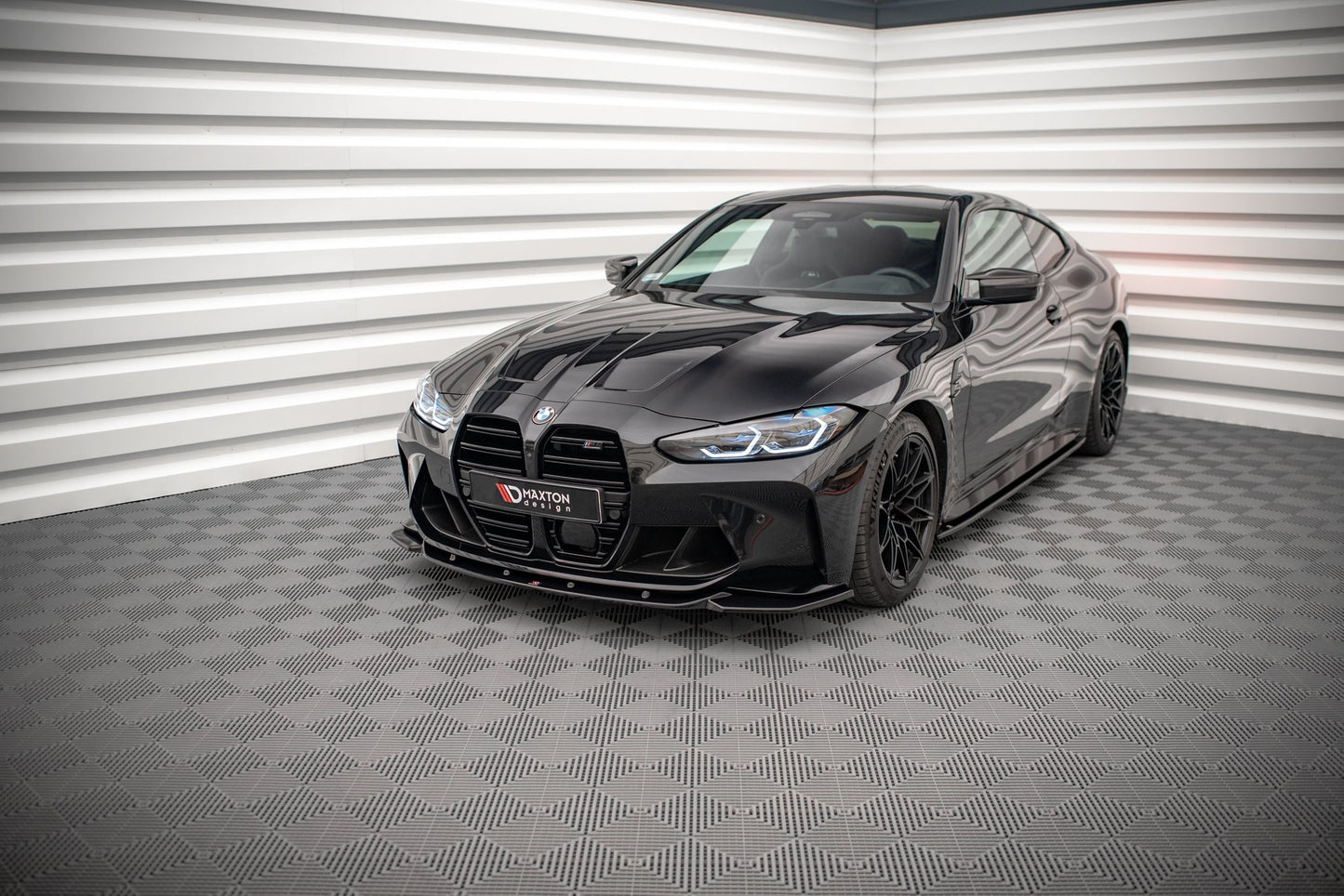 Front Ansatz V.2 für BMW M4 G82 / M3 G80 schwarz Hochglanz
