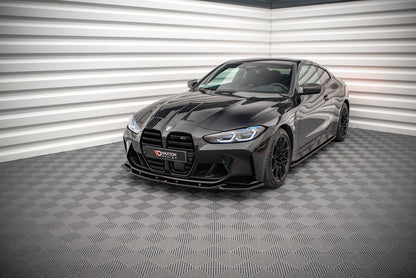 Front Ansatz V.2 für BMW M4 G82 / M3 G80 schwarz Hochglanz