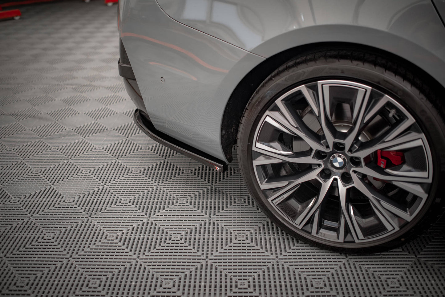 Heck Ansatz Flaps Diffusor V.1 für BMW 4er Gran Coupe M-Paket G26 schwarz Hochglanz