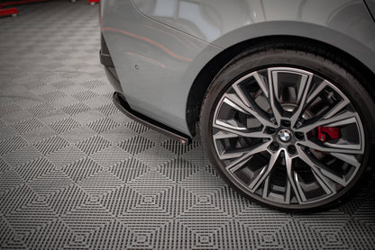 Heck Ansatz Flaps Diffusor V.1 für BMW 4er Gran Coupe M-Paket G26 Carbon Look