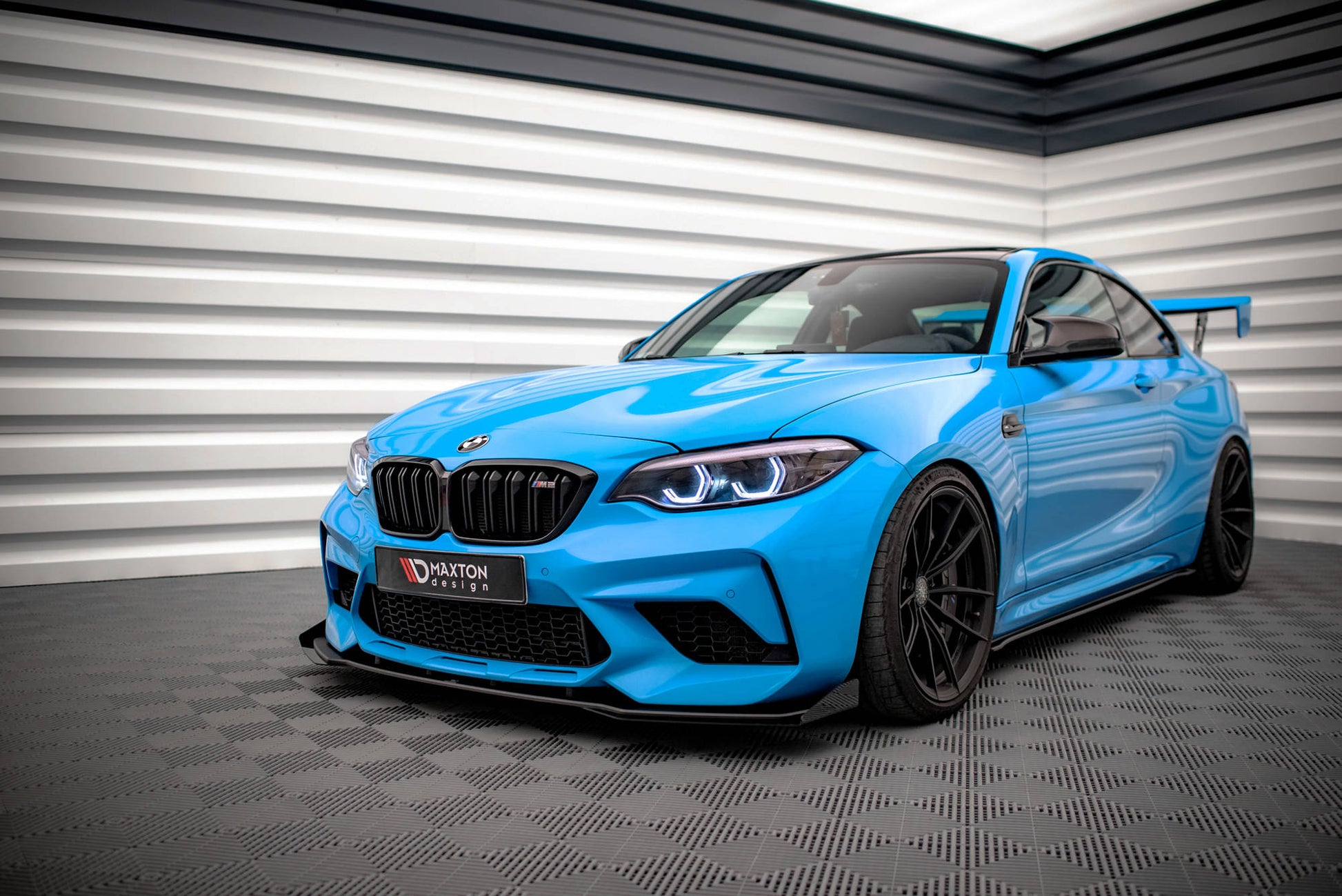 Front Flaps BMW M2 Competition F87 schwarz Hochglanz